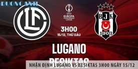 Nhận định Lugano vs Besiktas 3h00 ngày 15/12 (Conference League 2023/24)